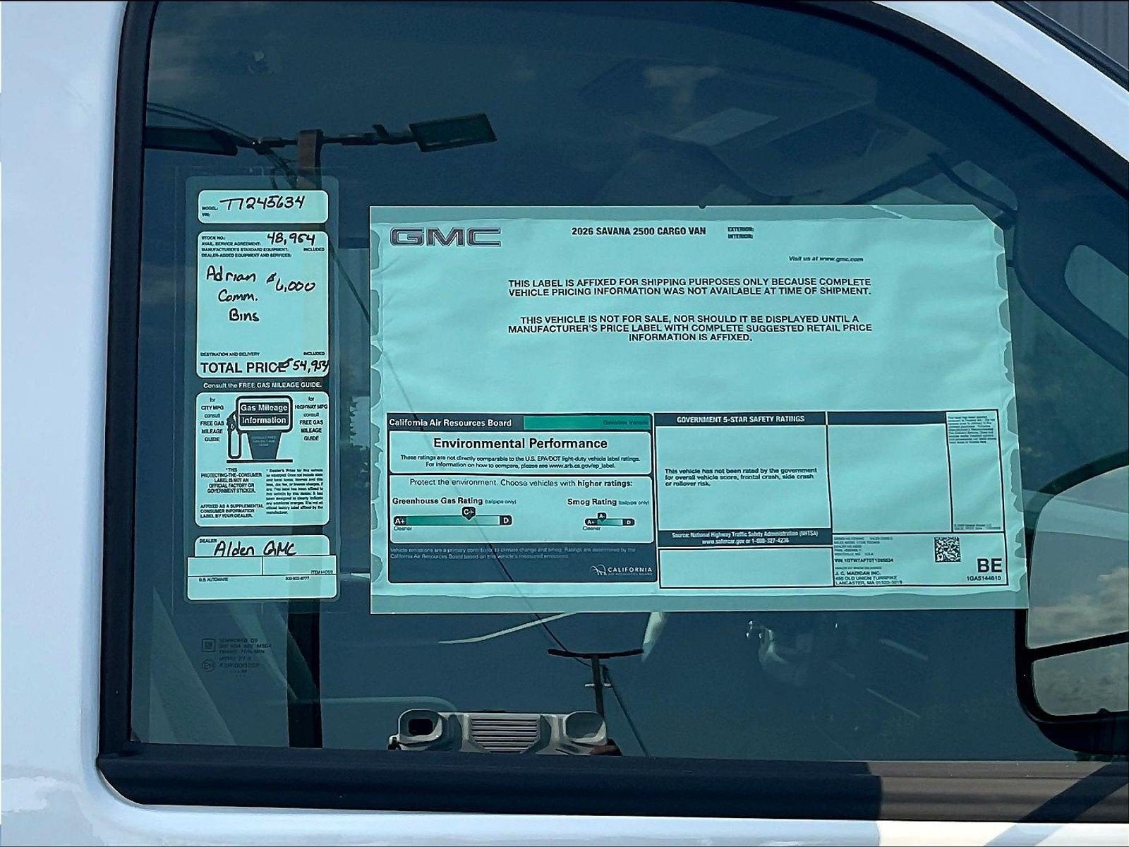 2026 GMC Savana Cargo Work Van