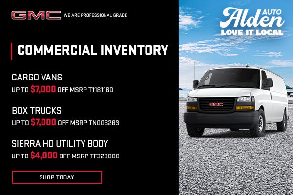 Alden GMC October Commercial offers