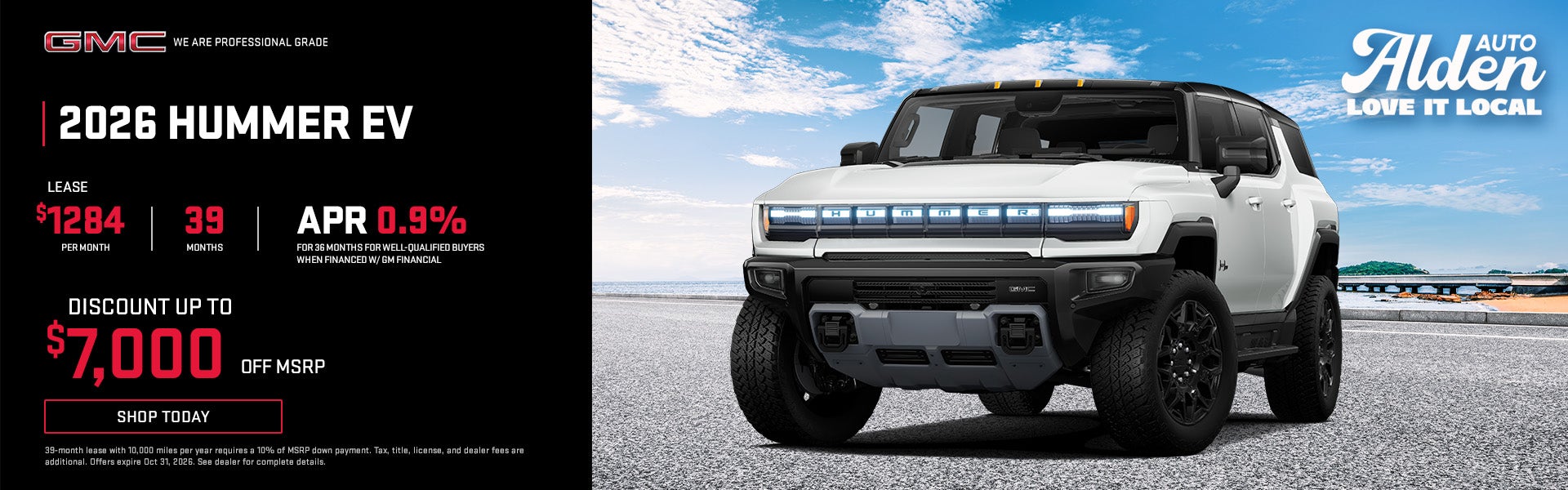 Alden GMC October Hummer EV offers