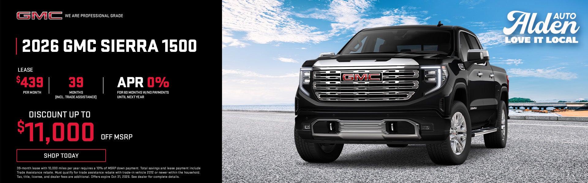 Alden GMC October Sierra 1500 offers