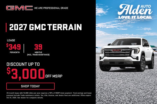 Alden GMC October Terrain offers
