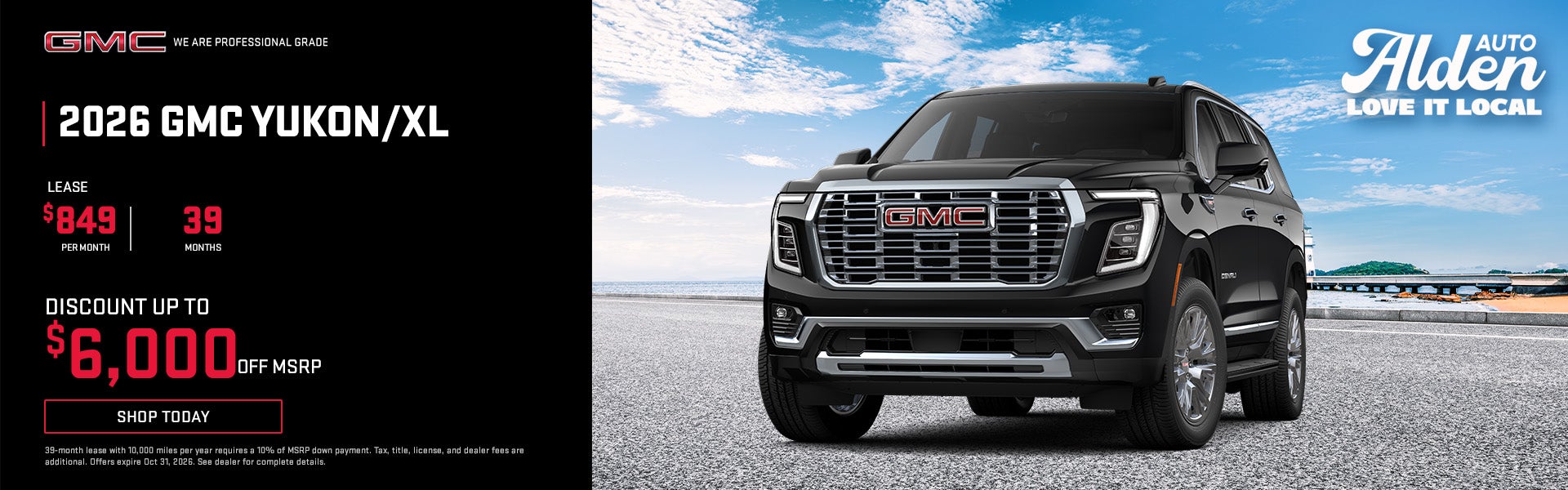 Alden GMC October Yukon offers