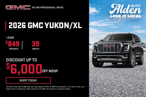 Alden GMC October Yukon offers