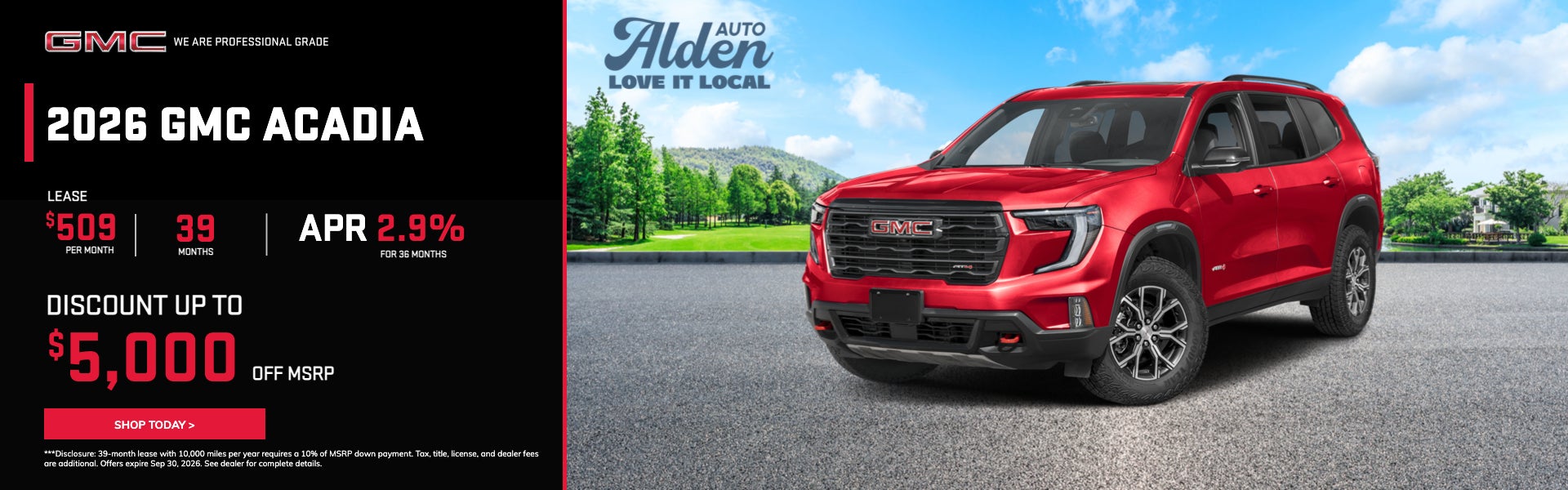 2026 GMC Acadia